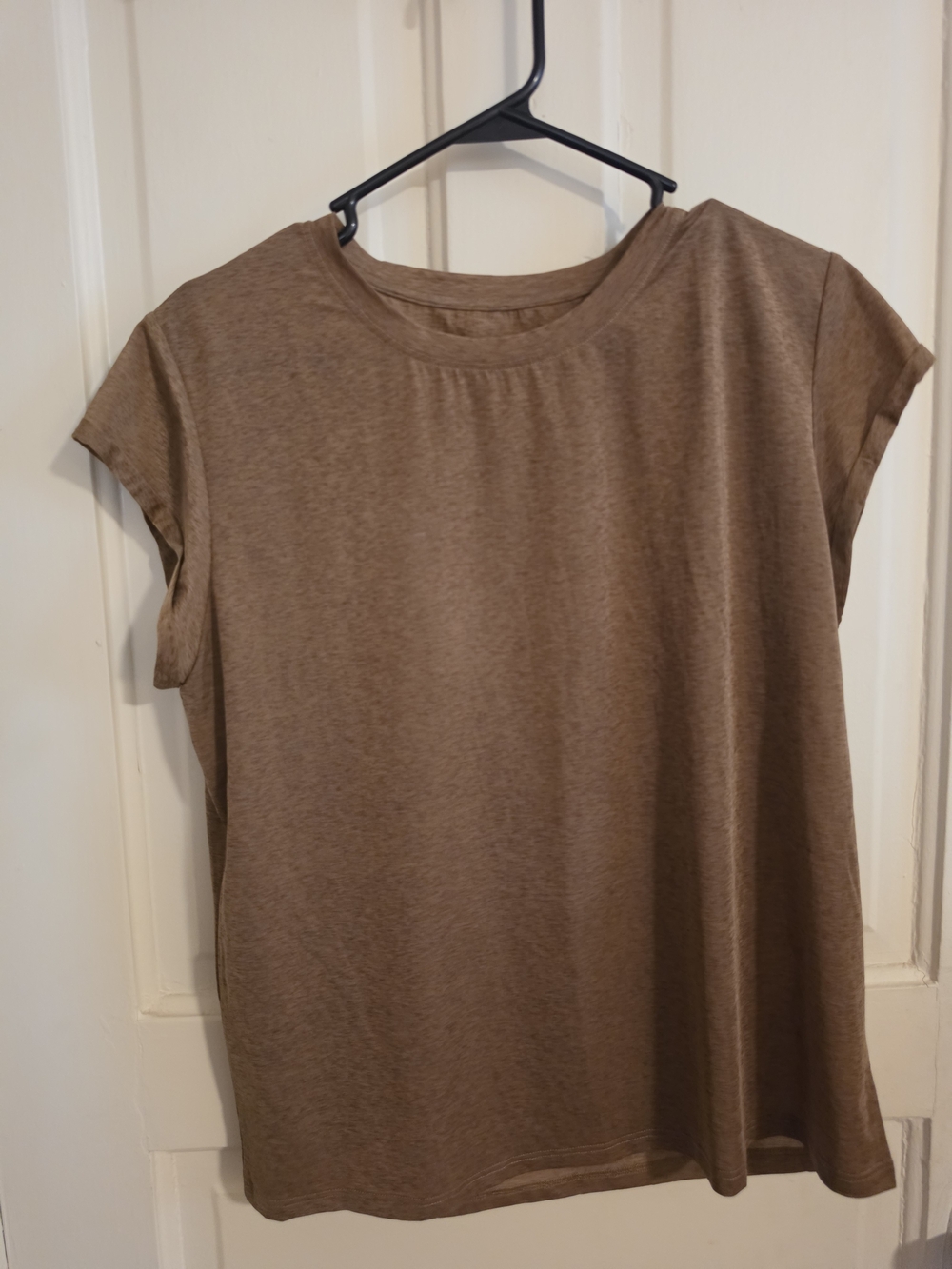 Zyia Everyday Boxy Tee in Brown - Casual Women’s Top